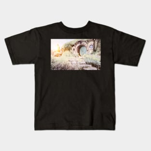 Sunrise over Bag End - Watercolour Kids T-Shirt